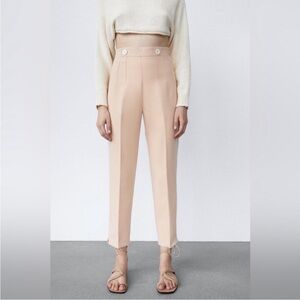 Zara Buttoned High Waisted Pants